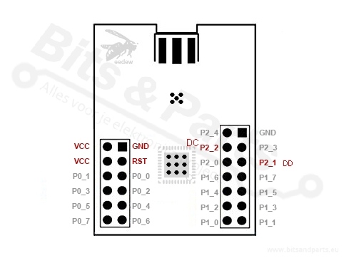 ZigBee CC2530 + CC2591 board with antenna